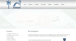 Desktop Screenshot of bhembalagens.com.br